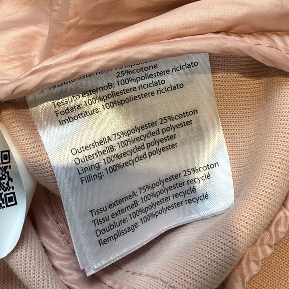 SAVE THE DUCK Refy Light Puffer Bomber jacket Pink Size 2X - Picture 10 of 14